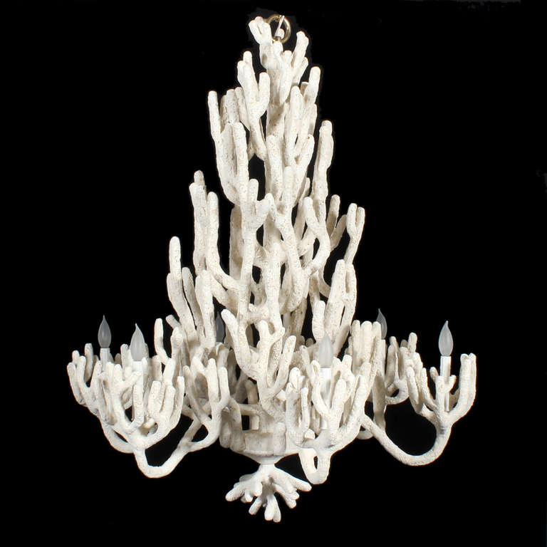 coral chandeliers