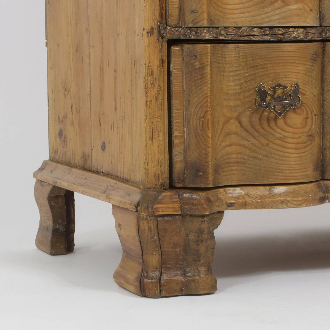 18th Century French Carved Pine Chest 3