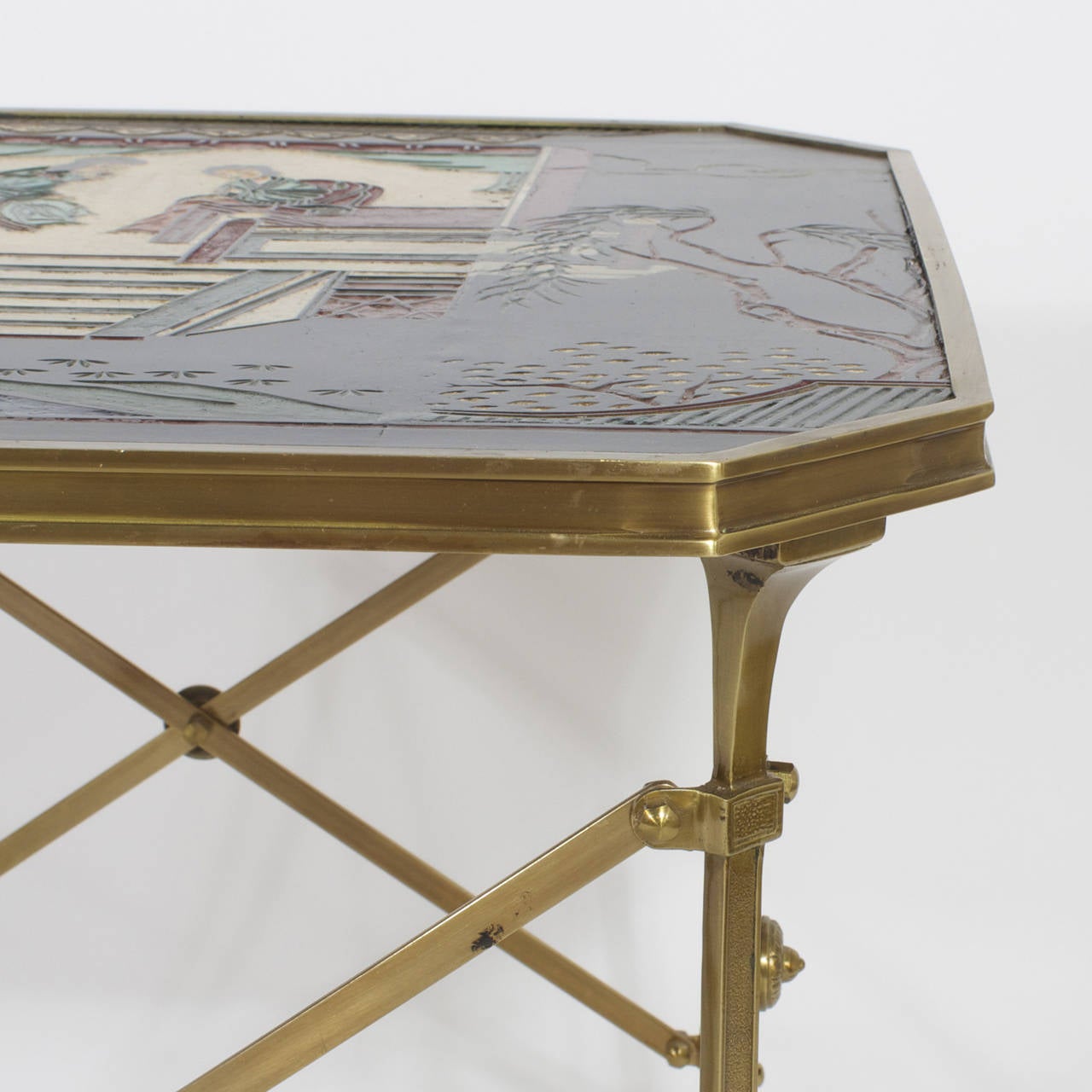 20th Century Pair of Neoclassical Style Chinoiserie Tables in the Jansen Manner