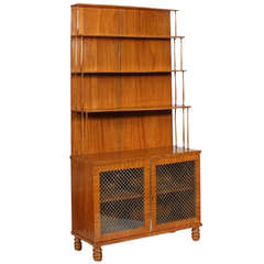 Satinwood Book Case or Display Shelves
