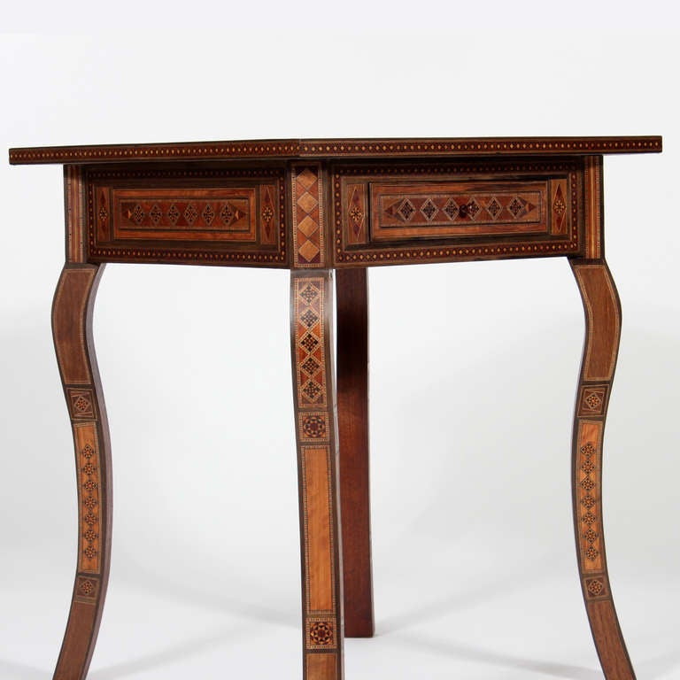 Pair of Syrian Inlaid One-Drawer Tables 1