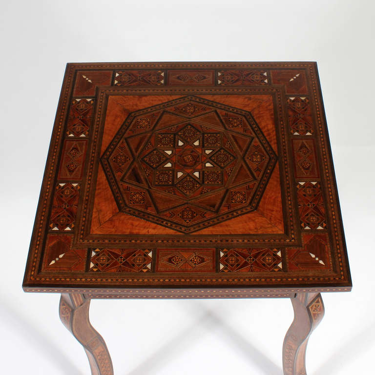 Pair of Syrian Inlaid One-Drawer Tables 3