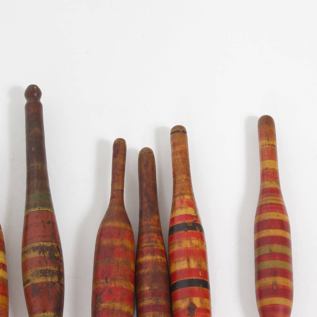 Folk Art Striped Rolling Pins