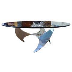 Mid Century Modern Aluminium Propeller Table