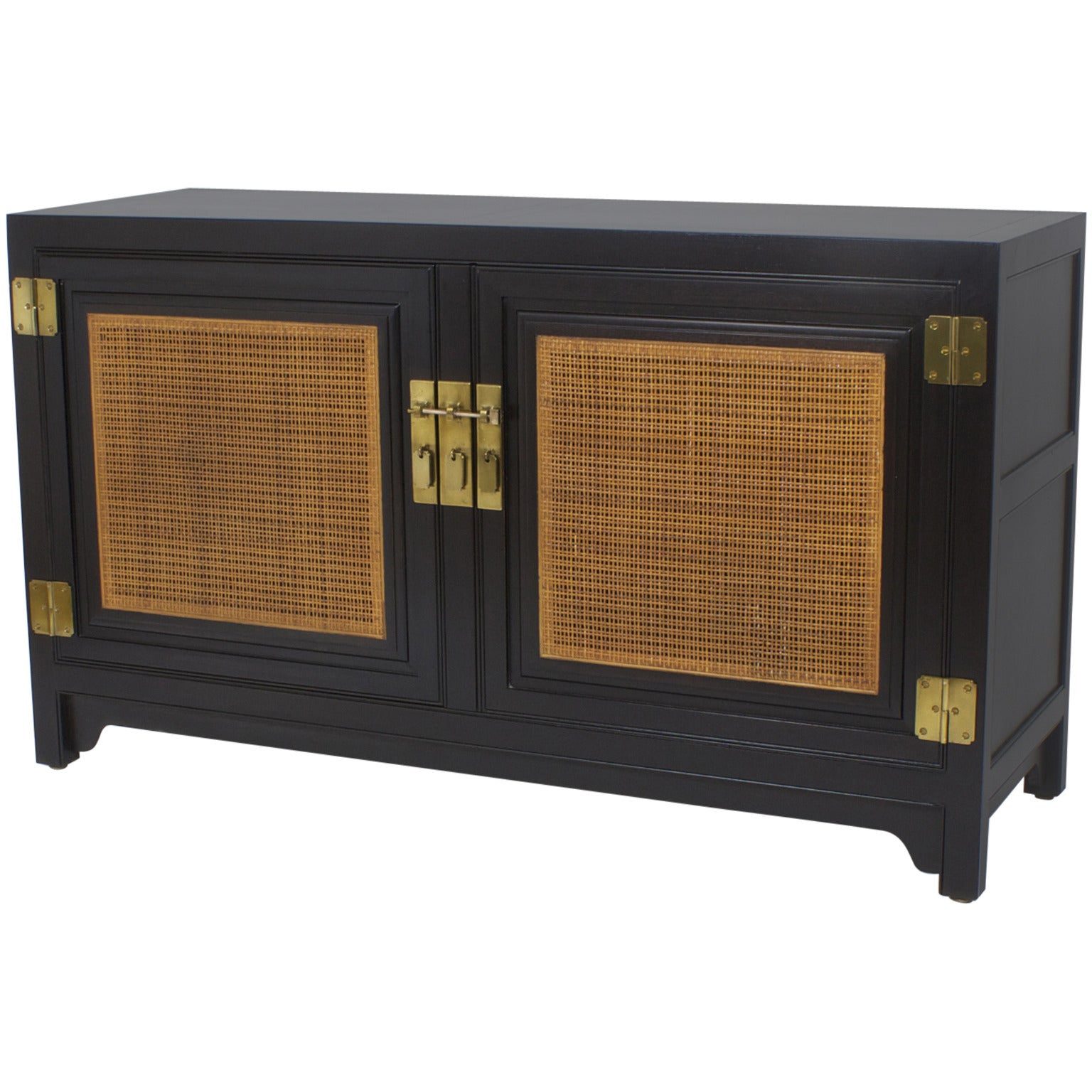 Midcentury Rattan Sideboard by Baker