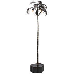 Standing Palm Tree Iron Floor Lamp