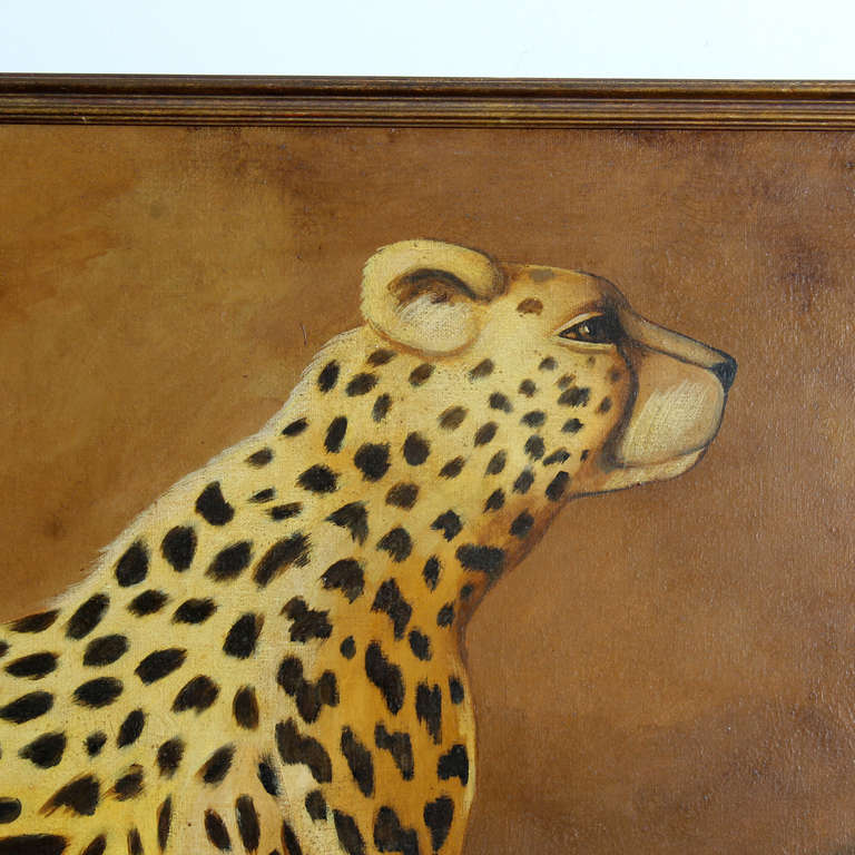 American Cheetah Oil on Canvas Painting by William Skilling