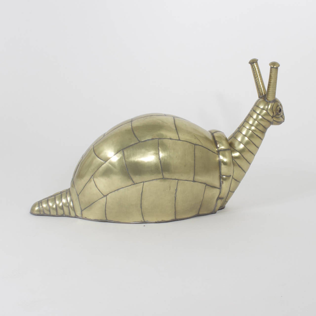 20th Century Bustamante Brass Snail