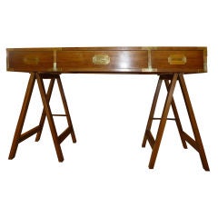 Walnut Campaign Style Desk