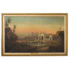 D.C. Grose Painting of an Indian Scene