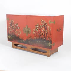 Modern Red Cabinet