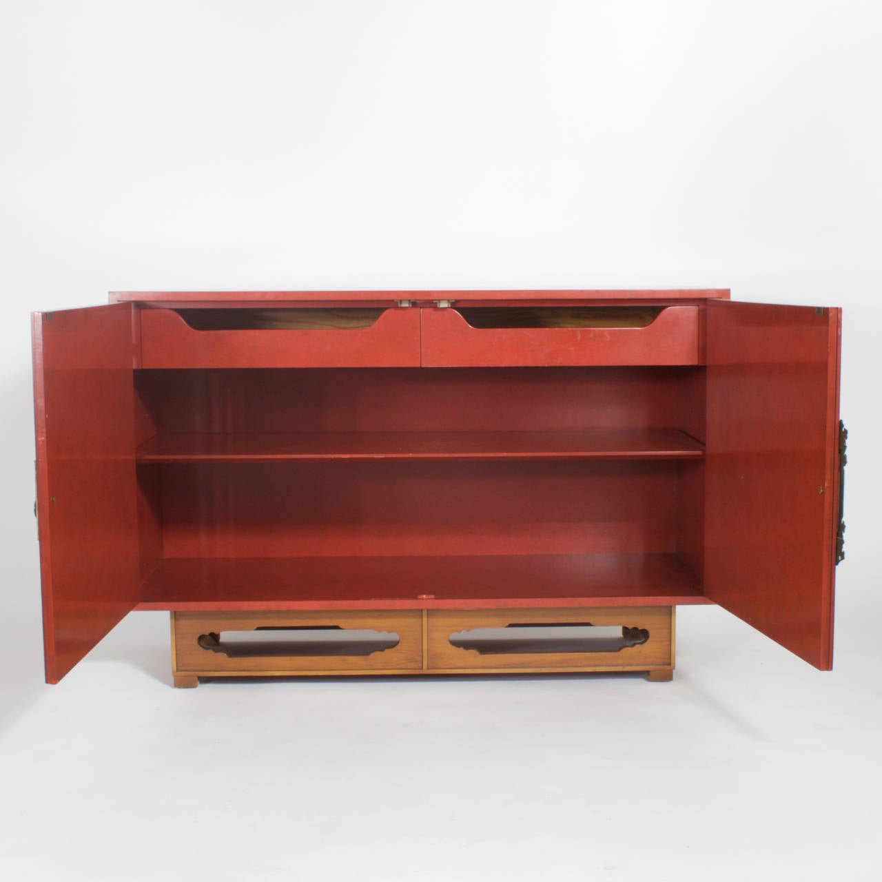 20th Century Modern Red Cabinet
