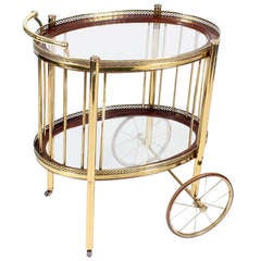 Brass Tea Cart or Serving Trolley