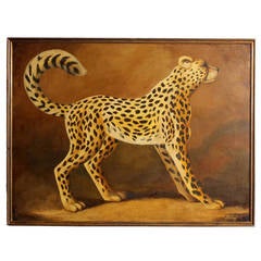 Cheetah Oil on Canvas Painting by William Skilling