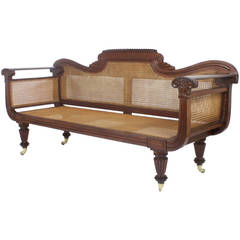 19th Century West Indies Cane Sofa