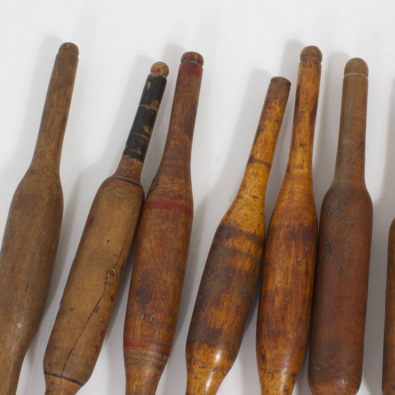 10 Carved and Decorated Wood Rolling Pins from India For Sale at 1stdibs