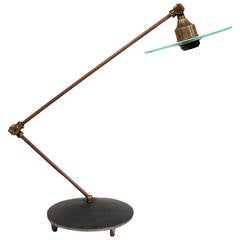 Modern Brass French Articulated Arm Desk Lamp