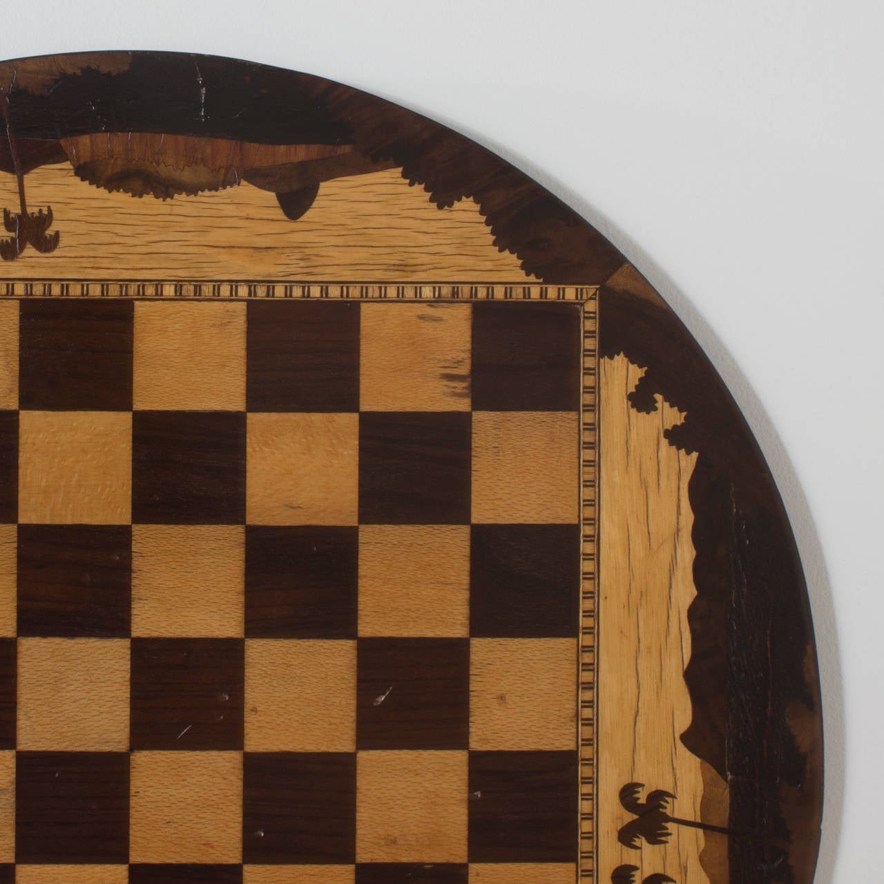 Tropical Inlay Games Board In Excellent Condition In Palm Beach, FL