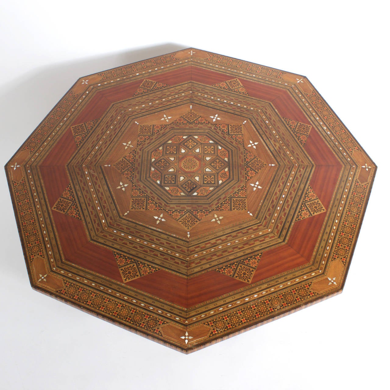 Moorish Syrian Marquetry Coffee or Cocktail Table