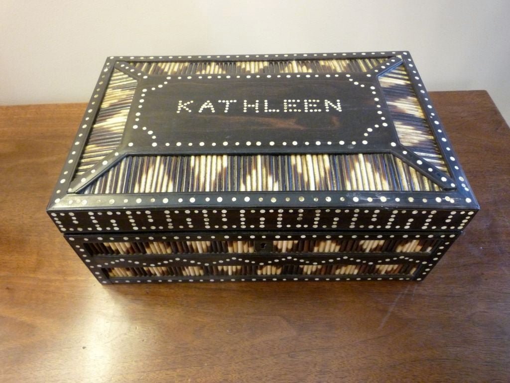 A Large and Rare Anglo Indian Box, Kathleen