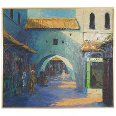 Vintage Middle Eastern Building Painting