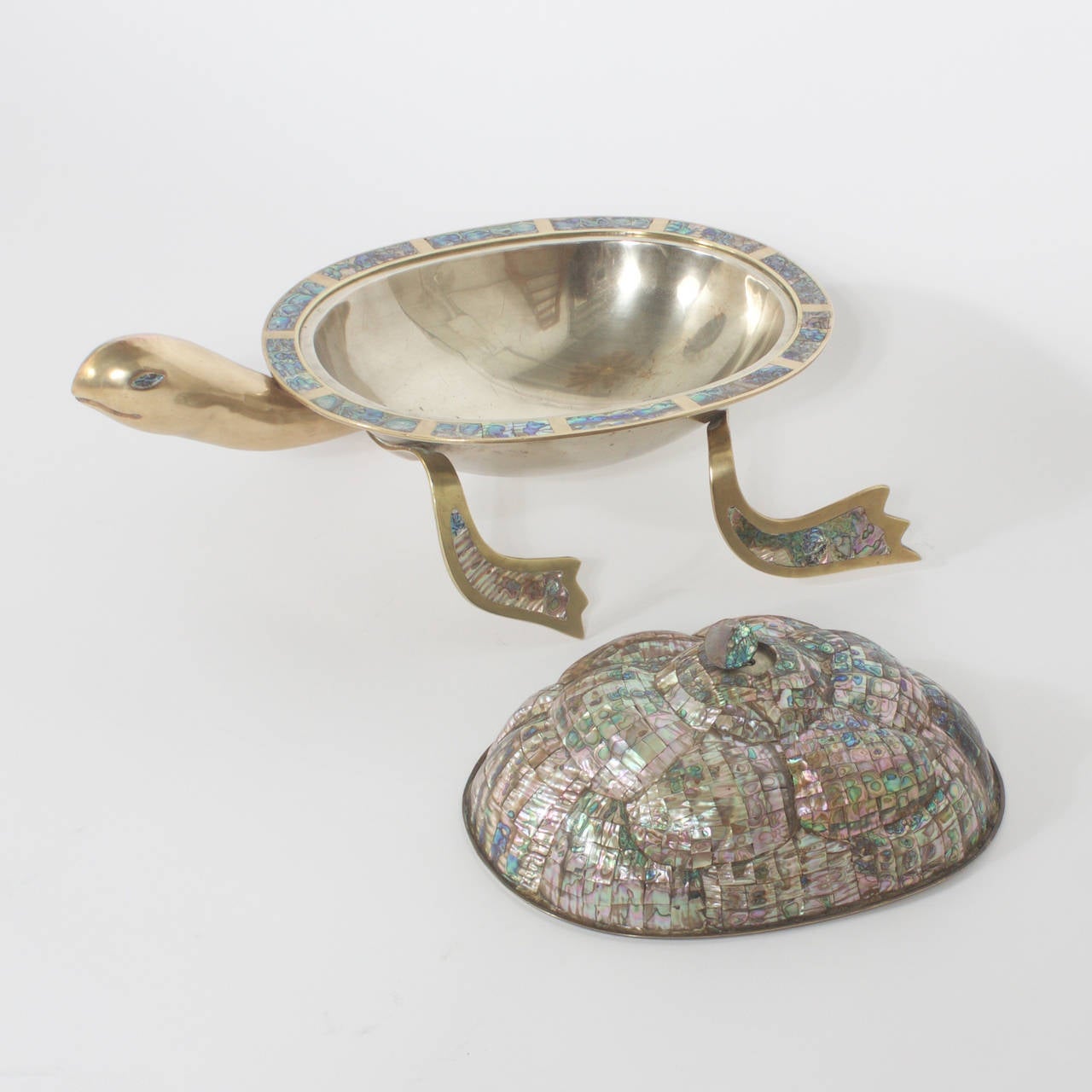 Mexican Abalone Turtle Serving Bowl