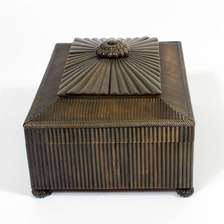 19th Century Anglo Indian Bone Sewing Box