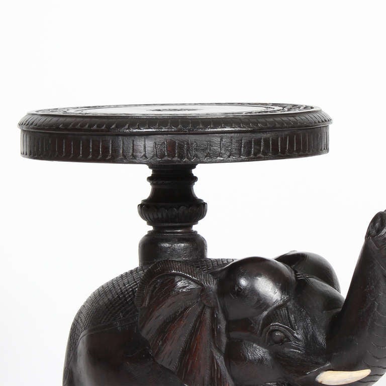 Anglo Indian Elephant Stand or Small Table 3