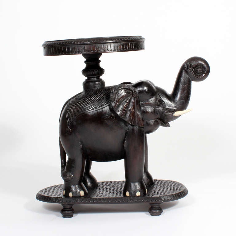 Anglo Indian Elephant Stand or Small Table 2