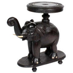 Anglo Indian Elephant Stand or Small Table