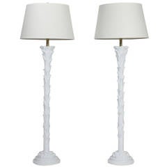 Pair of Serge Roche Style Floor Lamps