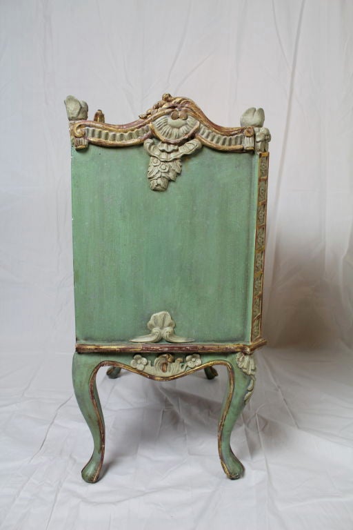 Italian Pair of Carved and Painted Venetian Style Tables