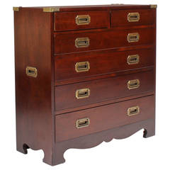 Great Small Campaign Style Chest of Drawers 10