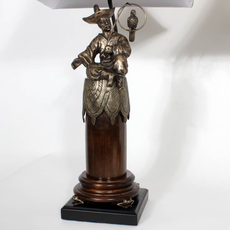 American Pair of Chinoserie Style Table Lamps