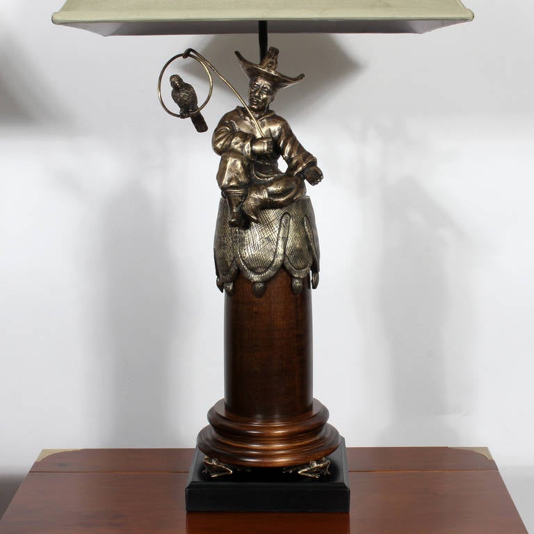 Neoclassical Pair of Chinoserie Style Table Lamps