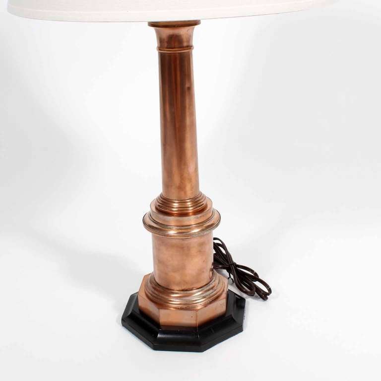 Pair of Custom Copper Lamps 2