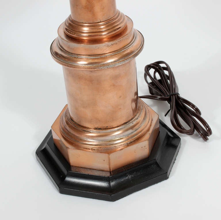 Pair of Custom Copper Lamps 3