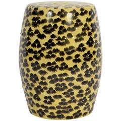 Vintage Stylish Leopard Print Ceramic Garden Seat