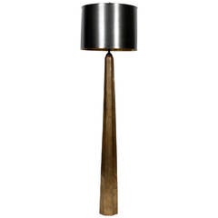 Modern Pencil Post Bronze Floor Lamp