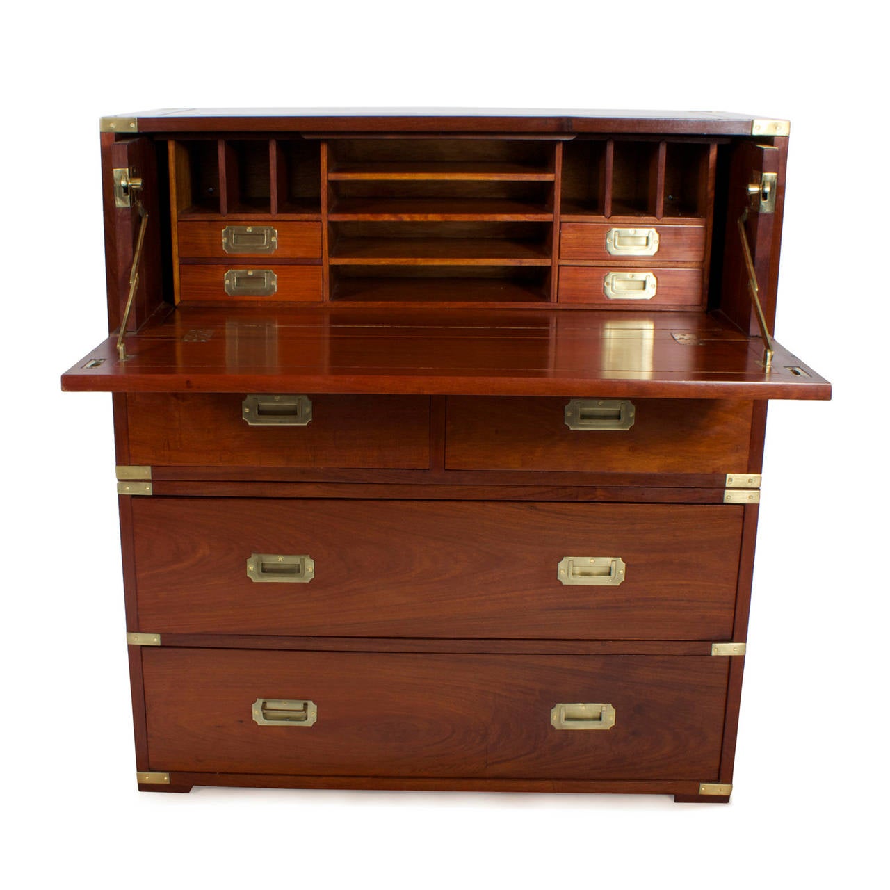 Hong Kong Modern Take on a Campaign Style Secretary Chest