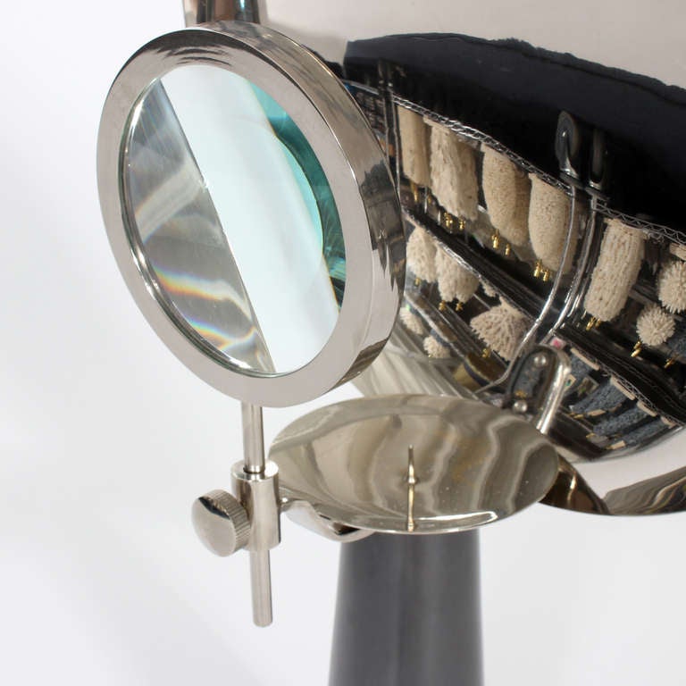Unknown Concave Reflective Magnifying Candle Holder