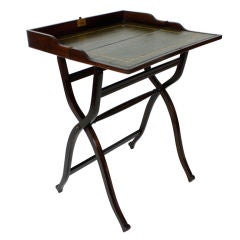 Mahogany Fold Up Campaign Style Travelling Desk