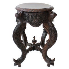 Anglo Indian Petite Low Table or Plant Stand
