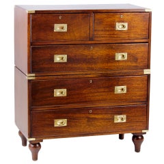 2 Part Campaign Chest with Turned Feet