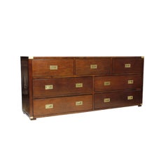A Campaign Style Double Dresser or Sideboard