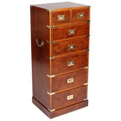 Retro 7 Drawer Tall Campaign Chest