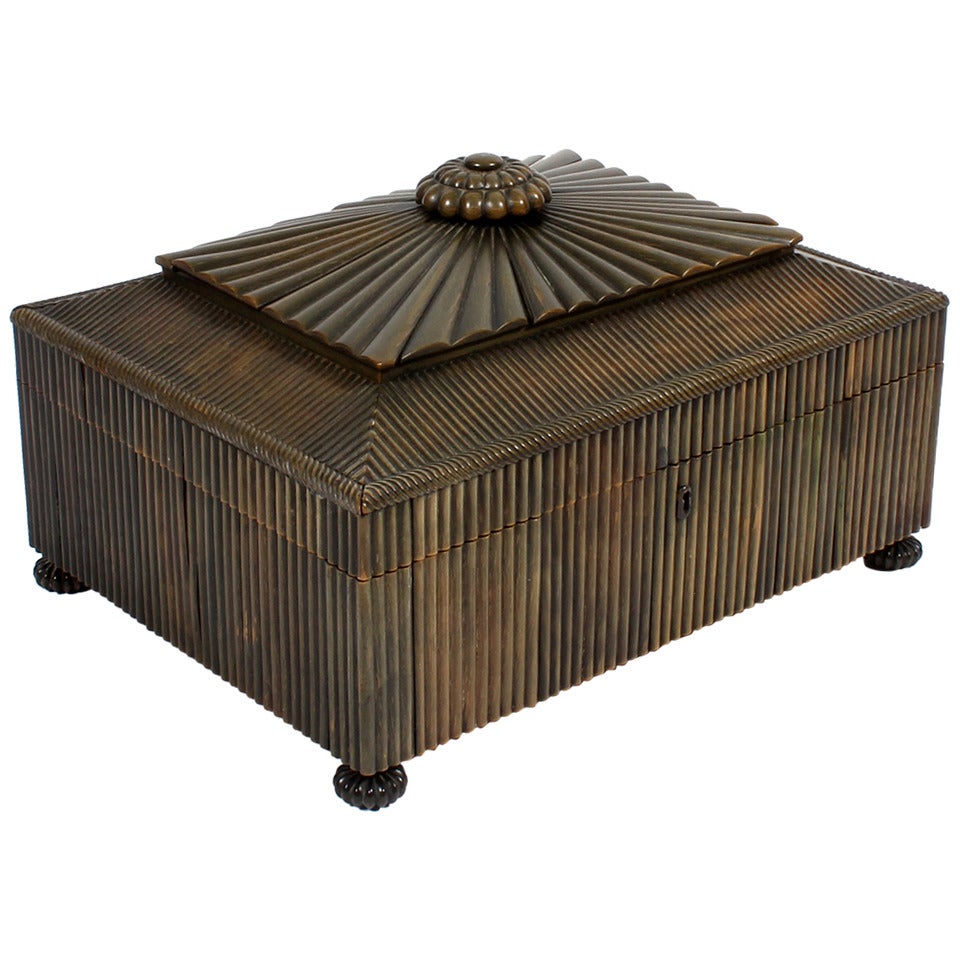 Anglo Indian Bone Sewing Box