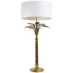 Brass Palm Tree Lamp