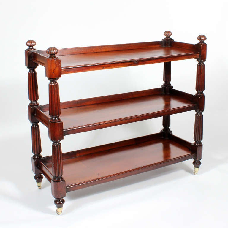 19th C. Mahogany 3 Tiered Server, Etager