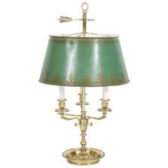 19th C. Neoclassical Style French Bouillotte or Desk Lamp